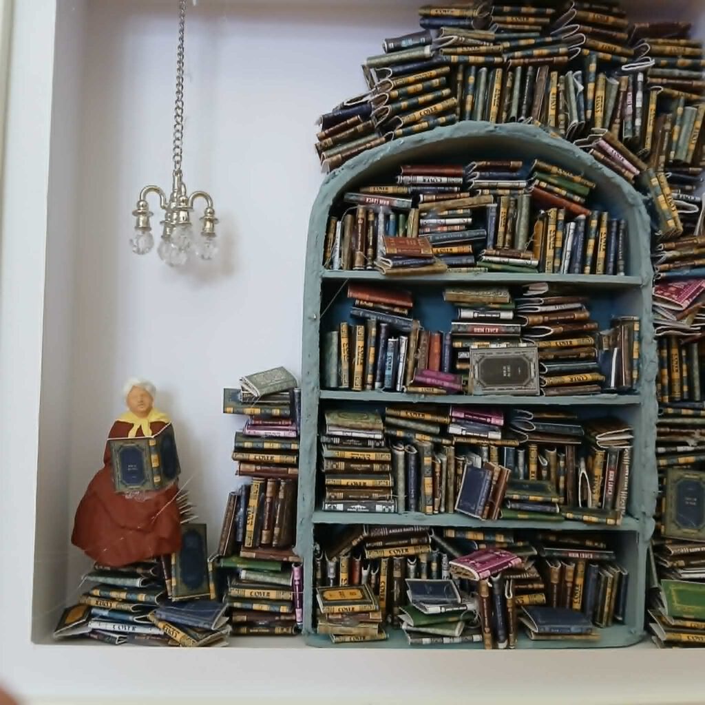 Die Bücherwürmin 2 - 25 x 25 cm
