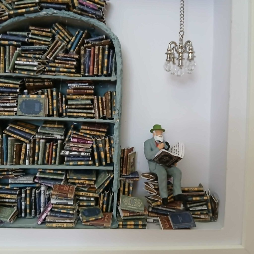 Der Bücherwurm 2 - 25 x 25 cm