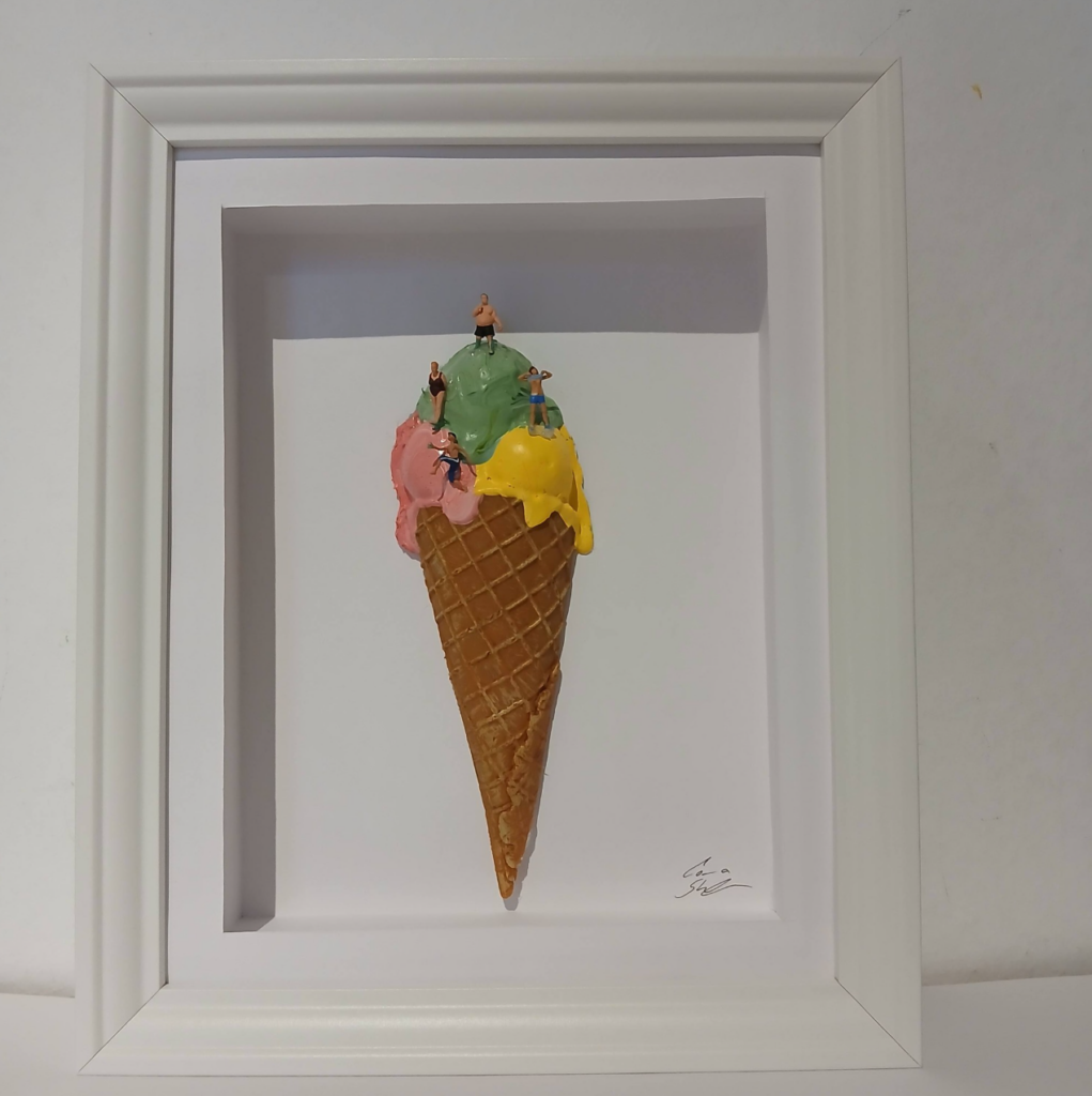 Eis am Strand - 20 x 25 cm