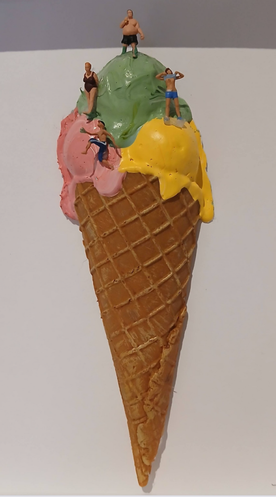 Eis am Strand - 20 x 25 cm