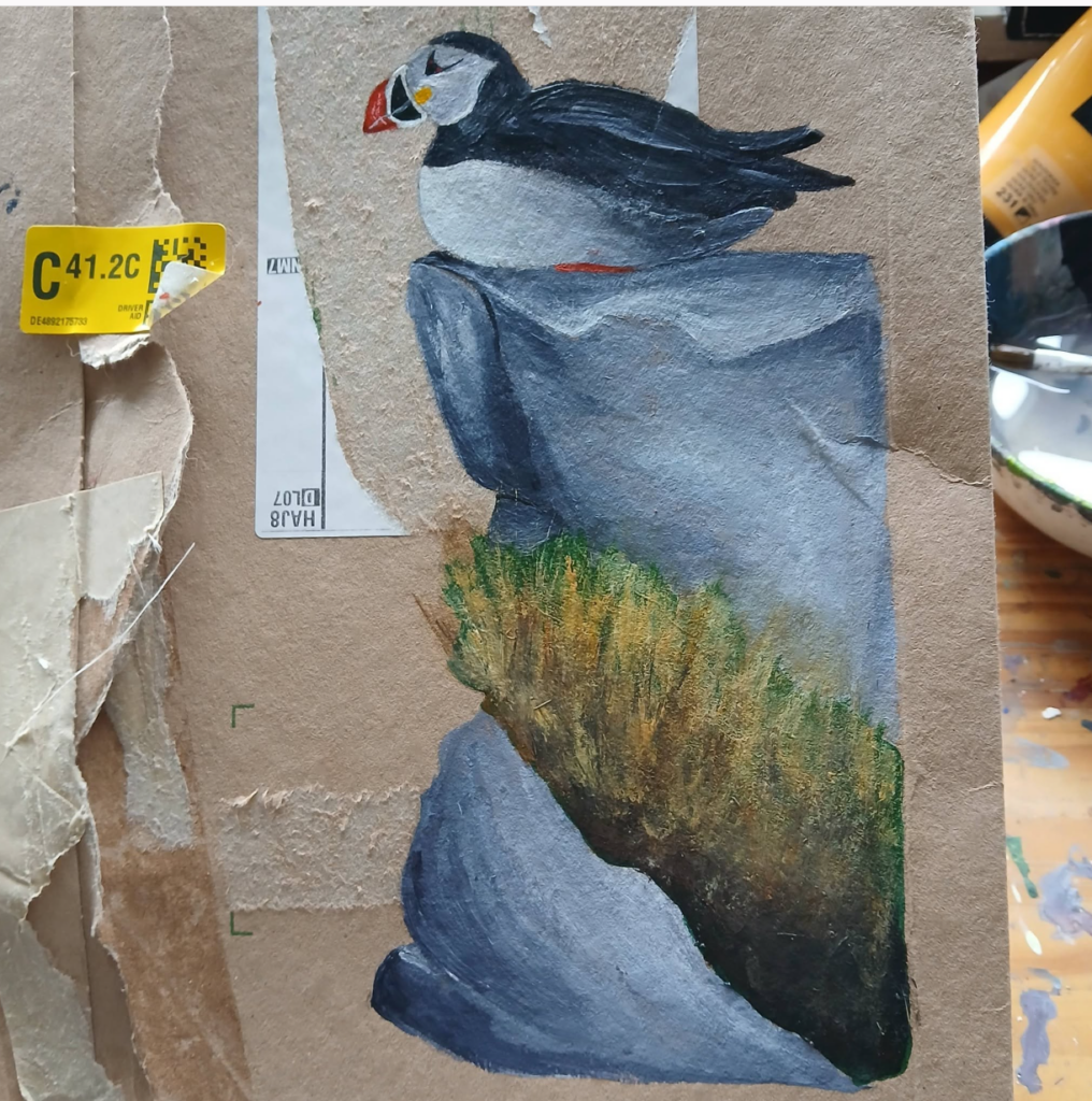 Puffins 46 - 25 x 35 cm