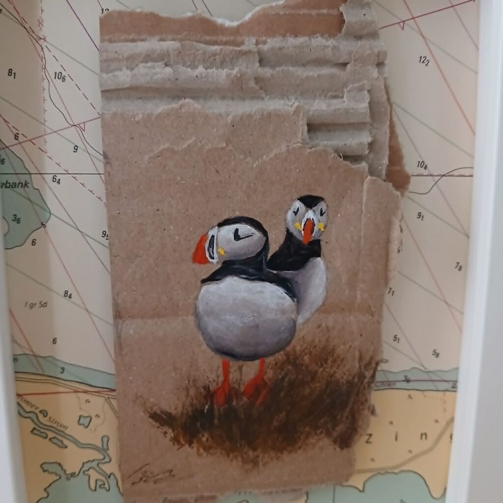 Puffins 45- 13 x 18 cm